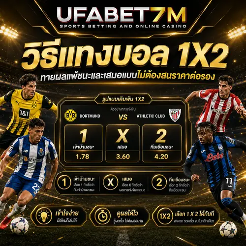 วิธีแทงบอล 1X2 ทำความเข้าใจการทายผลเจ้าบ้านชนะ เสมอ หรือทีมเยือนชนะ