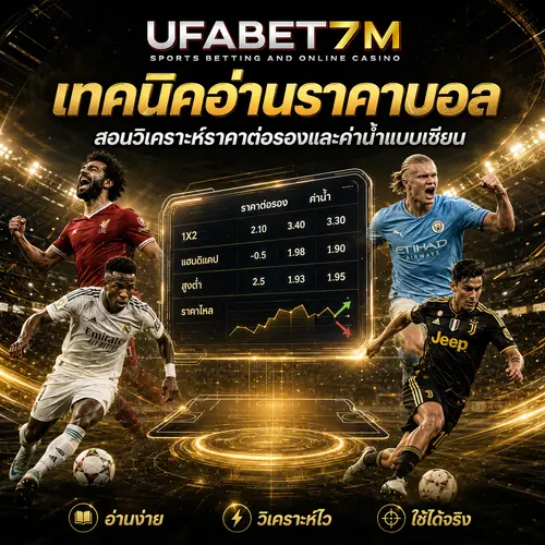 เทคนิคอ่านราคาบอล อัตราต่อรอง ค่าน้ำ และราคาต่อรอง เพื่อช่วยวิเคราะห์ก่อนเดิมพัน